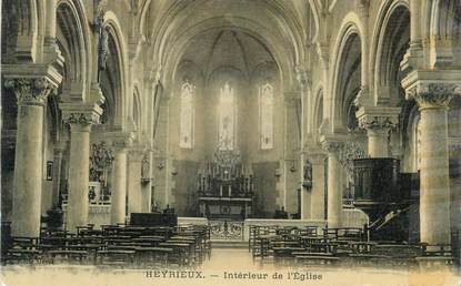 CPA FRANCE 38 " Heyrieux, Intérieur de l'église"
