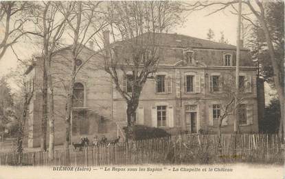CPA FRANCE 38 " Diémoz, La chapelle et le château"