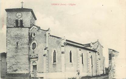 CPA FRANCE 38 " Diémoz, L'église"