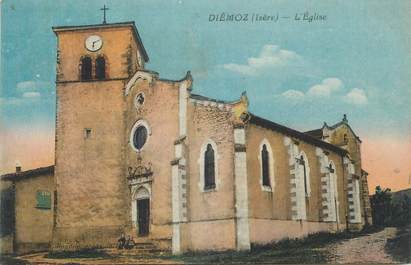 CPA FRANCE 38 " Diémoz, L'église"