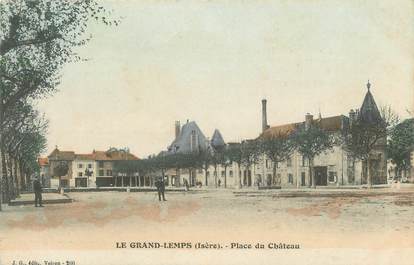 CPA FRANCE 38 " Le Grand Lemps, Place du Château"