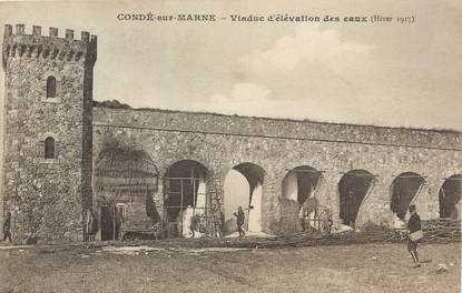 / CPA FRANCE 51 "Condé sur Marne, viaduc d'élevation des eaux"