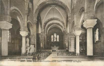 CPA FRANCE 38 " St Georges d'Espéranche, Intérieur de l'église"