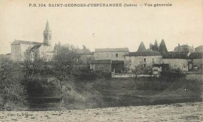 CPA FRANCE 38 " St Georges d'Espéranche, Vue générale"