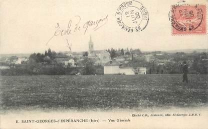 CPA FRANCE 38 " St Georges d'Espéranche, Vue générale"