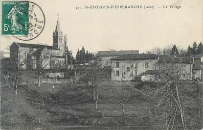 CPA FRANCE 38 " St Georges d'Espéranche, Le village"