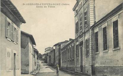 CPA FRANCE 38 " St Georges d'Espéranche, Ecole de filles"