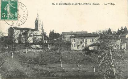 CPA FRANCE 38 " St Georges d'Espéranche, Le village"