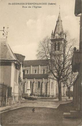 CPA FRANCE 38 " St Georges d'Espéranche, Rue de l'église"