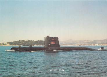 CPSM BATEAU "Le sous-marin d'attaque Agosta"