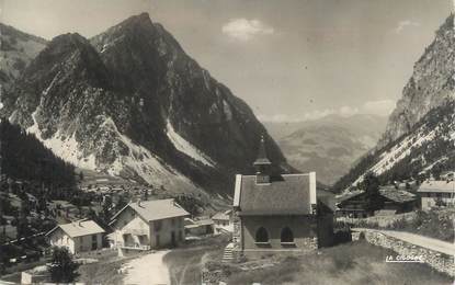 CPSM FRANCE 73 " Pralognan , Chapelle et Village des Granges, Pointe de Villeneuve"