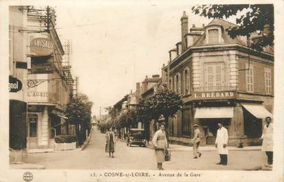 / CPA FRANCE 58 "Cosne sur Loire, av de la Gare"