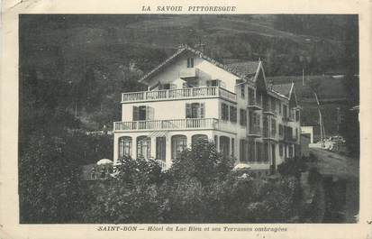 CPA FRANCE 73 " St Bon, Hôtel du Lac Bleu et ses terrasses ombragées"