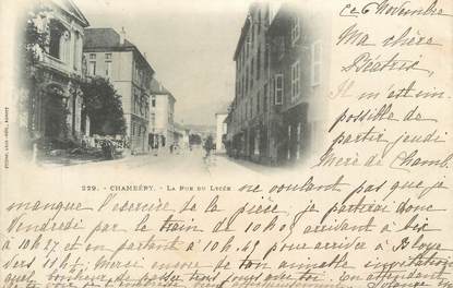 CPA FRANCE 73 " Chambéry, Rue du Lycée"