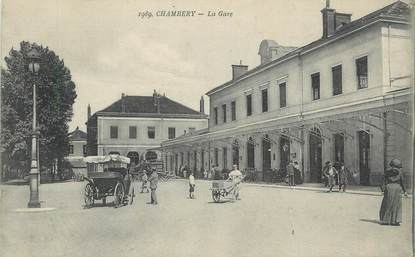 CPA FRANCE 73 " Chambéry, La gare"