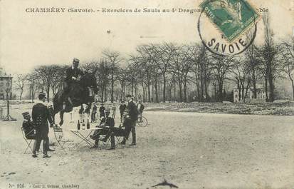 CPA FRANCE 73 " Chambéry, Exercice de sauts au 4ème Dragon"