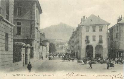 CPA FRANCE 73 " Chambéry, La rue du Lycée"