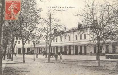 CPA FRANCE 73 " Chambéry, La gare"