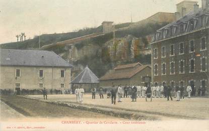 CPA FRANCE 73 " Chambéry, Cour intérieure du Quartier de la Cavalerie"