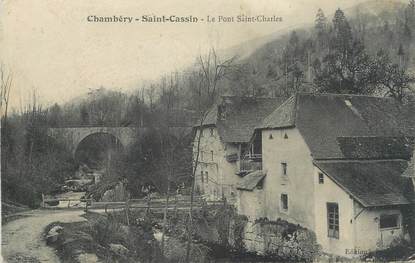 CPA FRANCE 73 " Chambéry - St Cassin, Le Pont St Charles"
