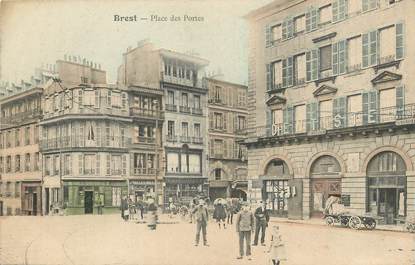 / CPA FRANCE 29 "Brest, place des portes"