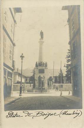 CARTE PHOTO FRANCE 73 " Chambéry, Statue de Boigne"