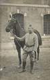 73 Savoie CARTE PHOTO FRANCE 73 " Chambéry, Un cavalier et son cheval"