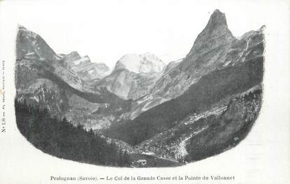 CPA FRANCE 73 " Le Col de la Grande Casse et la Pointe du Vallonet" / ALPINISME