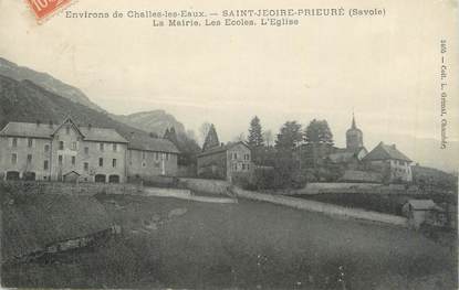 CPA FRANCE 73 " St Jeoire Prieuré, La Mairie, les Ecoles, l'église"