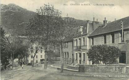 CPA FRANCE 73 " Challes les Eaux, La Mairie et les écoles"