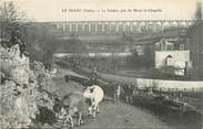 36 Indre / CPA FRANCE 36 "Le Blanc, le viaduc" / VACHE