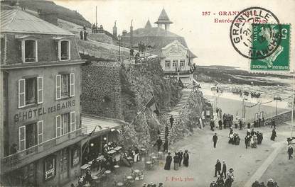 / CPA FRANCE 50 "Granville, entrée de la plage"