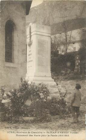CPA FRANCE 73 "St Jean d'Arvey, Le monument aux morts"