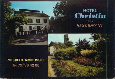 CPSM FRANCE 73 "Chamousset, Hôtel Restaurant Christin"