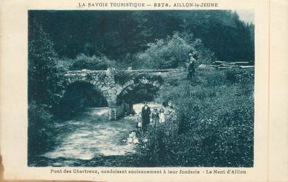 CPA FRANCE 73 "Aillon le Jeune, Le Pont des Chartreux"