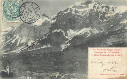 CPA FRANCE 73 " La Compote, Massif des Bauges et le Mont Trédol" / CACHET AMBULANT