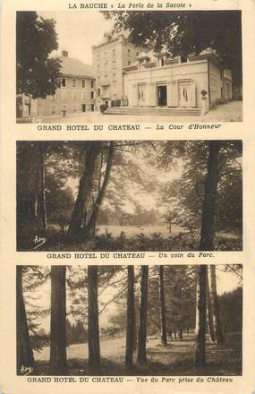 CPA FRANCE 73 " La Bauche les Bains, Vues du Grand Hôtel du Château"