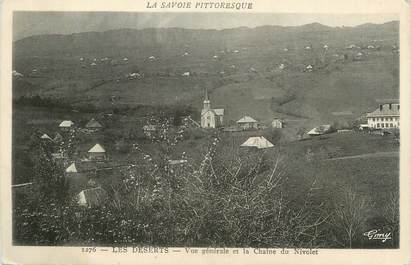 CPA FRANCE 73 " Les Déserts, Vue générale et la Chaîne du Nivolet"