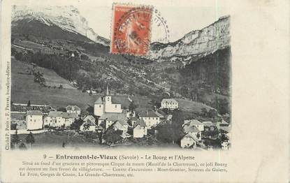 CPA FRANCE 73 " Entremont le Vieux, Le bourg et l'Alpette"