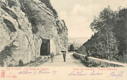 CPA FRANCE 73 " Les Gorges de Chailles, Rue et tunnel"