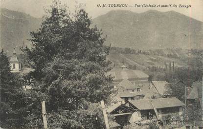 CPA FRANCE 73 "Tournon, Vue générale et Massif des Bauges"