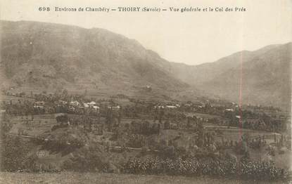 CPA FRANCE 73 "Thoiry, Vue générale et le Col des Prés"