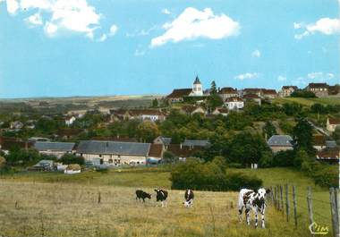 / CPSM FRANCE 89 "Saint Aubin Châteauneuf, vue générale "