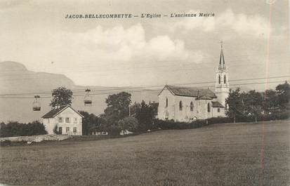 CPA FRANCE 73 "Jacob - Bellecombette, L'église et l'ancienne Mairie"