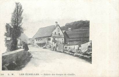 CPA FRANCE 73 "Les Echelles , Entrée des Gorges de Chaille"