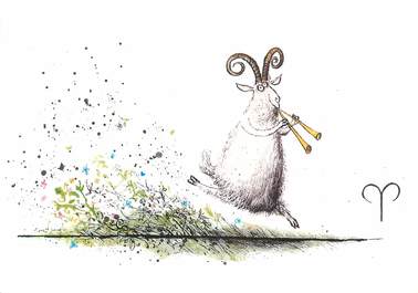 CPSM ASTROLOGIE ZODIAQUE "Bélier" / RONALD SEARLE