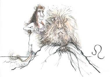 CPSM ASTROLOGIE ZODIAQUE "Lion" / RONALD SEARLE