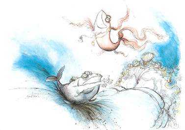 CPSM ASTROLOGIE ZODIAQUE "Poissons" / RONALD SEARLE