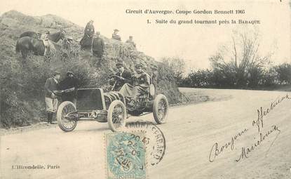 CPA FRANCE 63 "La Baraque" / COURSE AUTOMOBILE / COUPE GORDON BENNETT 1905