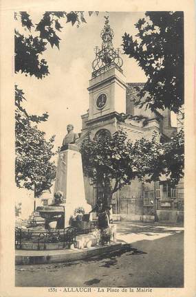 CPA FRANCE 13 " Allauch, La Place de la Mairie"